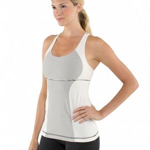 Lululemon Women’s Energy Tank Top Hyper Stripe Angel Wing 8?